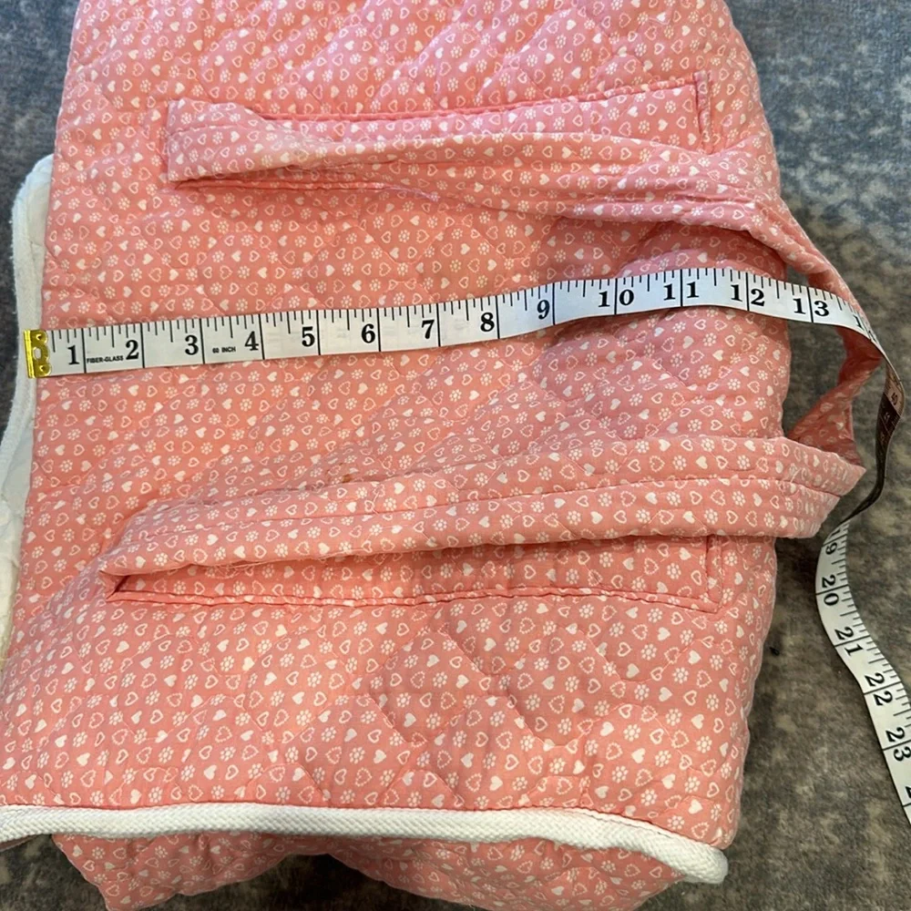 43 YEAR OLD VINTAGE DIAPER BAG PINK AND WHITE
